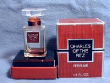 CHARLES RITZ Perfume Bottle - Vintage Mini Glass Bottle