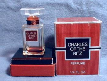 CHARLES RITZ Perfume Bottle - Vintage Mini Glass Bottle