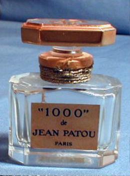 French Baccarat 1000 de Jean Patou Perfume - Vintage Glass Parfum Bottle