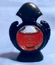 Minature PANTHERE de CARTIER Pafum - Vintage Mini Glass Perfume Bottle Original Box