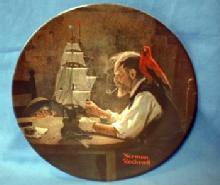 Limited edition Norman Rockwell THE SHIP BUILDER - Limited Edition Porcelain Plate