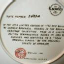 Limited edition Norman Rockwell THE SHIP BUILDER - Limited Edition Porcelain Plate