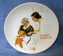 Limited Norman Rockwell THE BROKEN WINDOW - Limited Edition Porcelain Plate
