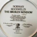 Limited Norman Rockwell THE BROKEN WINDOW - Limited Edition Porcelain Plate
