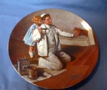 Limited Norman Rockwell THE PAINTER Limited Edition Porcelain Plate