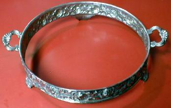 vintage Silverplate Pedestal or Server Ring - Footed Frame for Serving Vessel