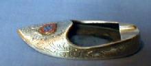 vintage Danish Silver Souvenir Ashtray - tobacciana