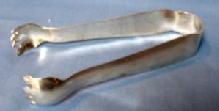 vintage Silverplate Ice Tongs - silverplate TONGS