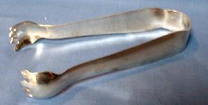 vintage Silverplate Ice Tongs - silverplate TONGS