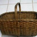 old vintage Native American Indian Splint Basket - ethnographic