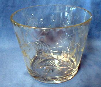 Cut Glass Ice Bucket - Vintage