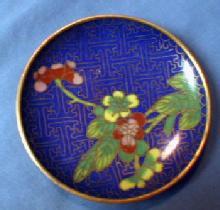 vintage Oriental Cloisonne Dish Tray - metalware