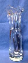 Heavy Clear Glass GROTESQUE Vase