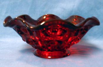 Ruby Red Glass Bowl