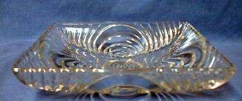 Hazel Atlas Depression Era Glass Square Shallow Bowl