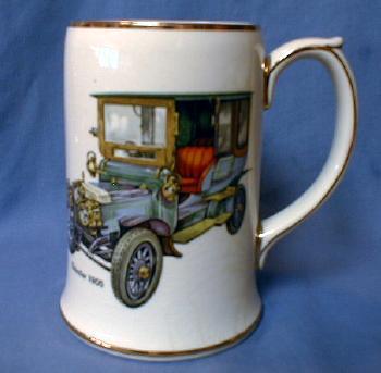 ROLLS ROYCE 1909 Automobile - Sadler Pottery Mug