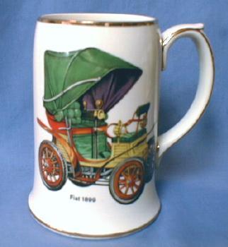 FIAT 1899 Automobile - Sadler Pottery Mug