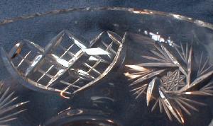 Cut Glass Compote - Lead Crystal Footed Pedestal Dish