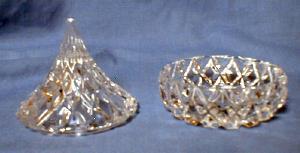 Hershey Chocolate Candy Dish - Crystal Glass Covered Dish or Box