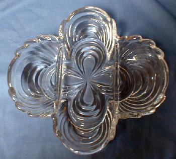 CAPRICE glass RELISH Bowl - Cambridge Glass