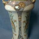 Nippon Pottery Porcelain Vase - PARROTS - Art Deco era