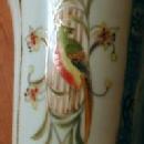 Nippon Pottery Porcelain Vase - PARROTS - Art Deco era