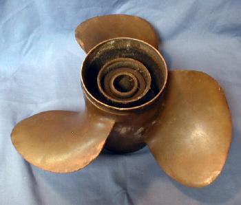 3 Blade Brass SHIP Prop - Propeller of Boat Motor