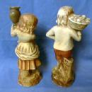 old vintage Pair of Colonial Figurines - Chalkware by NEW