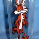 old vintage WILE E. COYOTE Cartoon character Tumbler - Pepsi 1973 Advertising Promotion glass