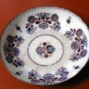 Enameled English Battersea Dish - MOP accents - Enamel on Metal