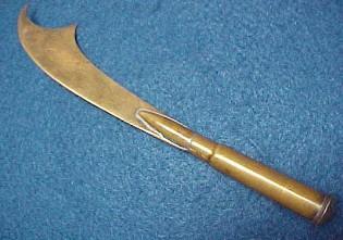 Letter Opener Australian Three Pence 1943 Trench Art - Metalware