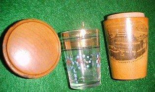 Jigger Glass in Mauchline Wood Box - Glass