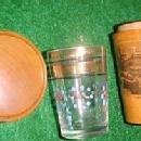 Jigger Glass in Mauchline Wood Box - Glass