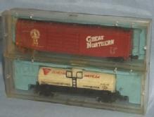 2 Atlas N Scale Toy Train Cars in Original Boxes