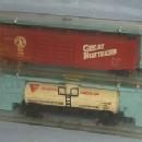 2 Atlas N Scale Toy Train Cars in Original Boxes