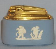 Blue Ronson Wedgwood Table Lighter - Tobacciana