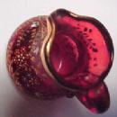 MOSER Enameled Cranberry Mini Creamer - Glass