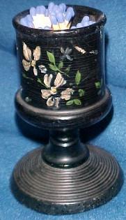 Match Holder Enameled Wood - Misc. Treenware