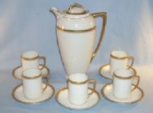 Austrian Porcelain CHOCOLATE POT SET