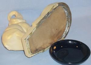 NUART Art Deco ELEPHANT Figurine with Amethyst Glass Ashtray - Tobacciana