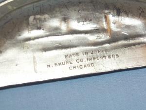 3 Piece Set of Crumb Pans with Broom Depicting 1933 CENTURY OF PROGRESS CHICAGO FAIR - Metalware