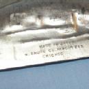 3 Piece Set of Crumb Pans with Broom Depicting 1933 CENTURY OF PROGRESS CHICAGO FAIR - Metalware