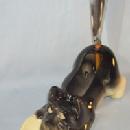 SCOTTIE DOG Porcelain Pin Dish and Bakelite Handled Shoe Horn Holder