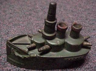Battleship Cast Iron Bank - Toys