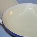 ROSENTHAL Gold Trimmed Blue Covered Porcelain Footed Bowl