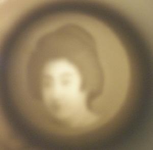 ORIENTAL Lithopane Demitasse Porcelain Cup