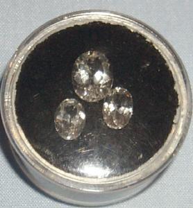 White TOPAZ Oval Stone Set - Jewelry
