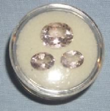 Pale AMETHYST Stone Oval Set - Jewelry