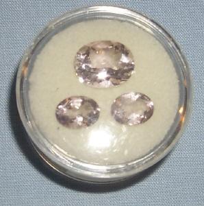 Pale AMETHYST Stone Oval Set - Jewelry
