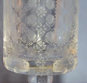 Five ROSENTHAL Etched Crystal Stemm Glasses - Glass